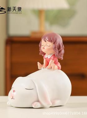 脂树爱工艺品创意卡BB2684-6通超萌摆可清新件书桌玄关装饰品