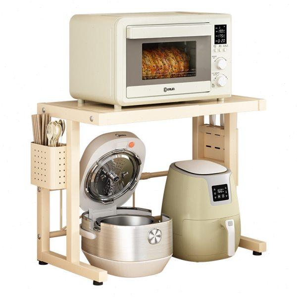 厨房微波炉置物架可伸缩烤箱架子家用台面多功能电饭锅收纳架,淘宝优惠券,粉丝福利购,淘宝优惠卷