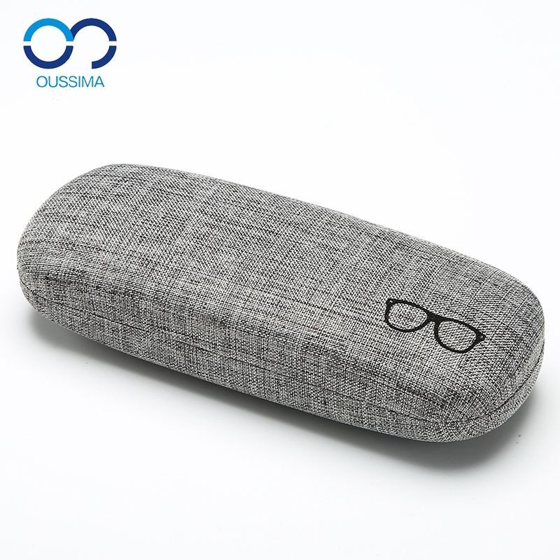 眼镜盒近视眼睛盒棉麻少女款简约原宿男生创意个性便携防压墨镜盒 - 图0