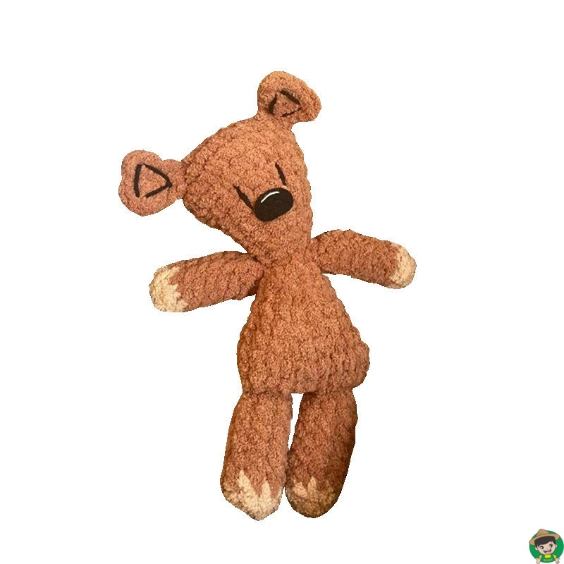 憨豆先生的小熊编织diy材料包粗毛线手工钩针小熊泰迪玩偶送女友 - 图3