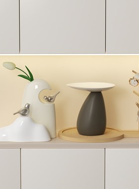 入门玄关时来运转钥匙收纳摆件侘寂风客厅家居饰品高级感乔迁礼物