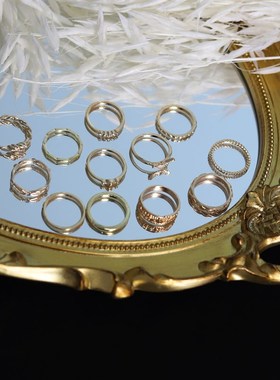 极速12 Pcs/Set 2022 Fasshion Punk Simple Design Vintage Gold