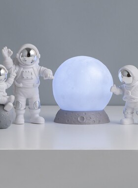 极速情人节创意宇航员摆件北欧轻奢家居办公O室桌面太空人礼物装