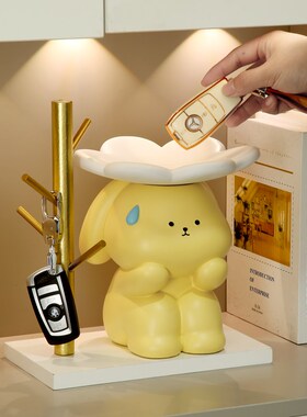新品进门口入户钥匙收纳玄关摆件奶油风家居欢迎回家W装饰品置物