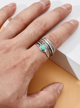 极速Retrco Punk Snake Ring for Men Women Opening Adjustable