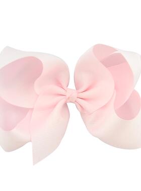 极速6 Inch Bigj Grosgrain Ribbon Solid Hair Bows With Clips