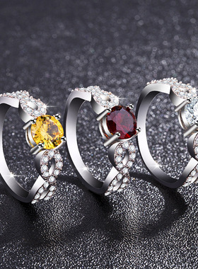 极速cate Interwoven Zircon Engagement RJing Elegant Womens