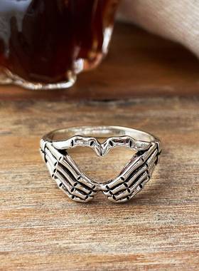 极速-Retro gtendy men and women personality ring punk wind h