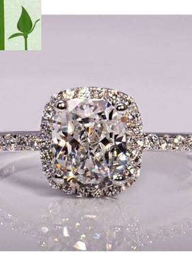 极速2022 Ladies squarer diamond alloy ring fashion diamond r