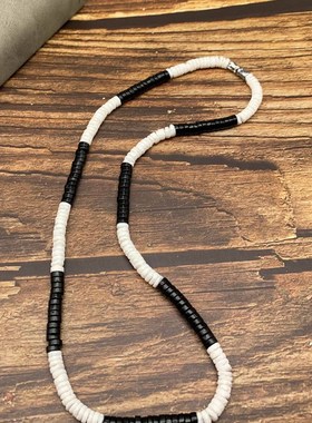 极速Fashion Necklace Men Vintage 4mm/6mm/8mm NatVural Wood