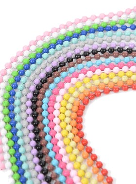 极速20pcs Colorful Ball Bead Chains Fits Key ChSain/Dolls/La