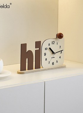 Mandelda家居客厅装饰品台式座钟玄关电视柜创意桌面时钟艺术摆件