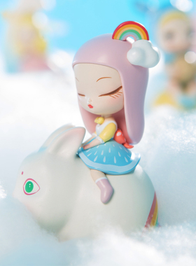 神奇的天气 可米生活白夜童话泡泡玛特可爱少女迷你减压创意礼物