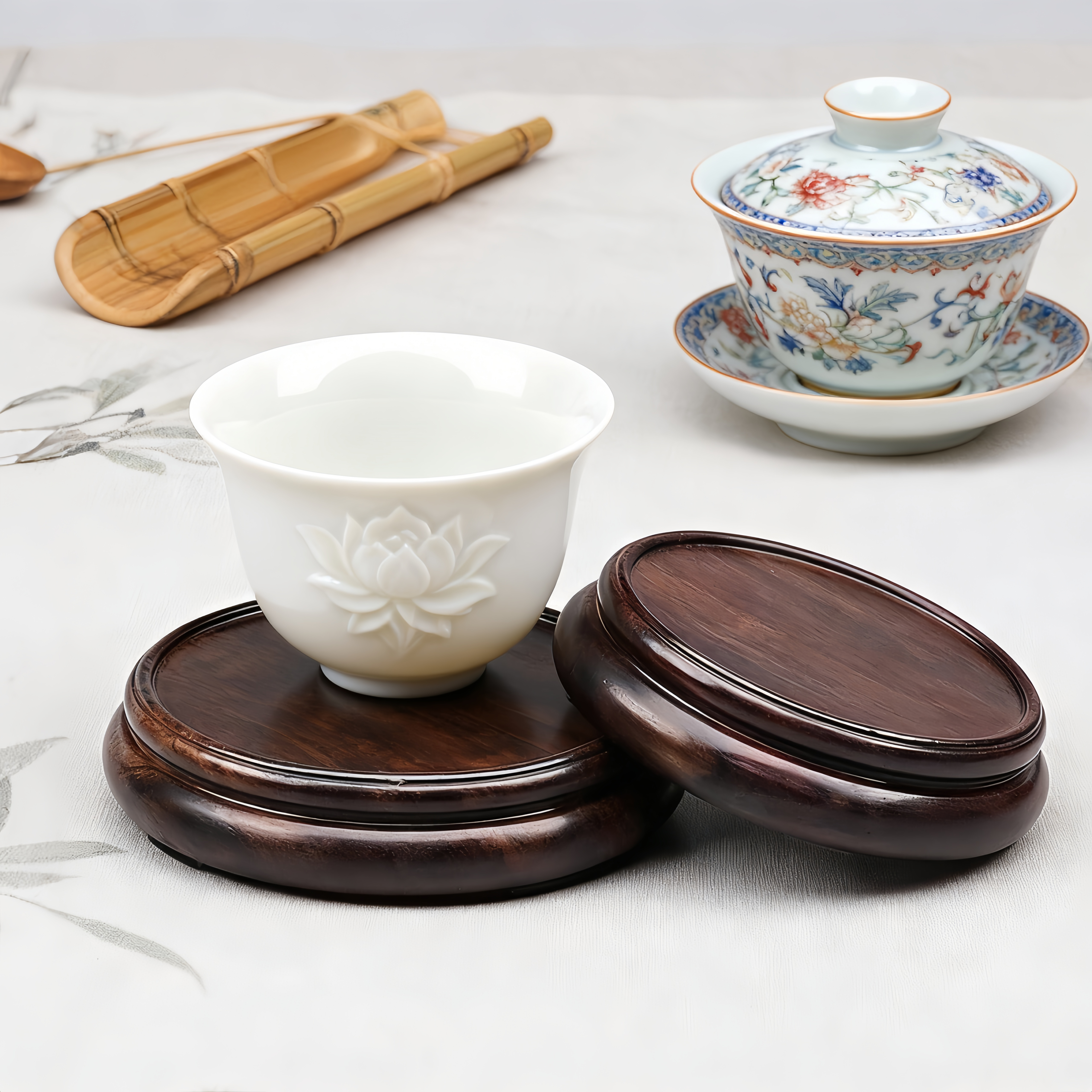 实木圆形底座整木雕刻花瓶盆景茶壶酒坛鱼缸摆件承重底座托盘黑檀,淘宝优惠券,粉丝福利购,淘宝优惠卷