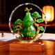 Crystal eight directions bring fortune gourd ornaments home living room decorations to attract wealth and feng shui to make money immediately