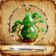 Crystal gourd brings wealth from all directions, will make you rich immediately, ornaments for housewarming and opening, fortune and luck, craft decorations for desktop