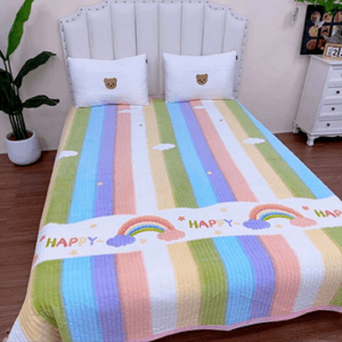 秋冬牛奶绒床盖绗缝直边大床铺榻榻米三层加厚防滑可机洗炕盖,淘宝优惠券,粉丝福利购,淘宝优惠卷