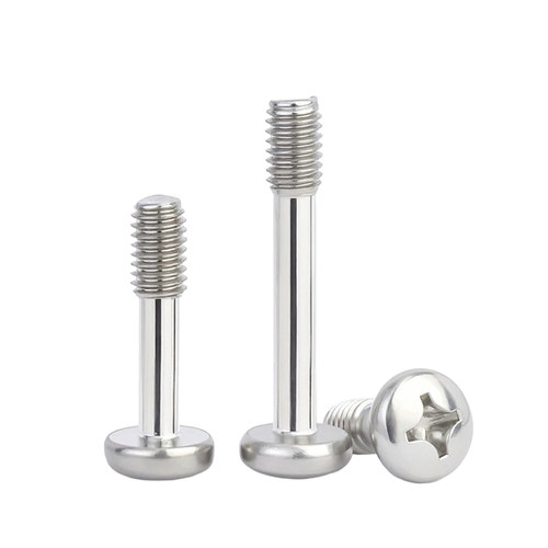 304不锈钢GB818盘头十字松不脱螺钉圆头不脱出螺丝半牙M3M4M5M6mm - 图0