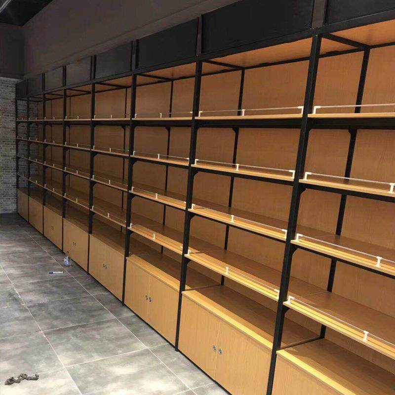 便利店超市钢木货架置物架零食休闲食品商店展示架展柜陈列柜,淘宝优惠券,粉丝福利购,淘宝优惠卷
