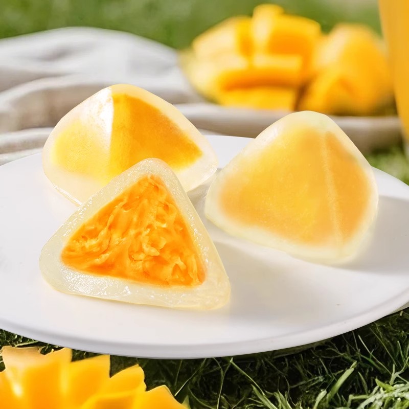 榴莲冰粽即食免煮冰皮水晶粽子端午节芒果粽子果肉注心整箱