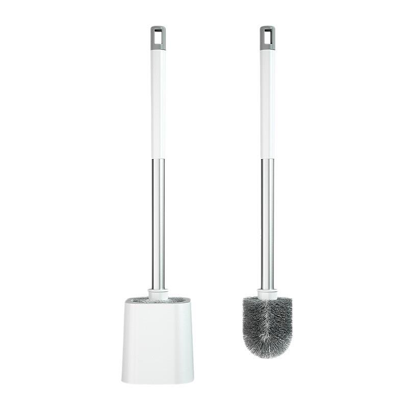 Toilet brush with no dead ends, wall-mounted, home bathroom, no punching, toilet brush, long-handled wall-mounted cleaning brush set