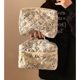 Japanese tea break jungle makeup bag for women portable large capacity cute flower travel storage bag toilet bag box