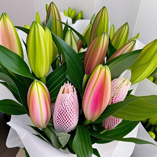 直播中国香水百合花鲜花高端花卉云南基地直发水培重瓣花束插花 - 图2