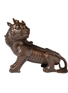 九华山谛听摆件地藏王坐骑镇山独角神兽地听办公室装饰品开业礼品