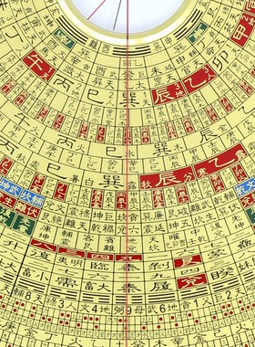 易仙强磁针玛瑙天池 纯铜高精度 风水专业各尺寸三元三合综合罗盘