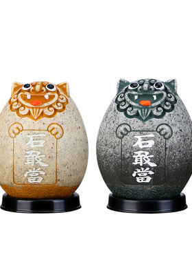 泰山石敢当四兄弟创意摆件装饰家居补角石小狮子中国风小礼品文创