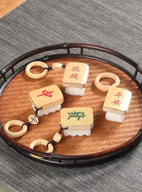 手工竹制文玩刷菩提手串核桃打底软毛刷子玉竹把玩件小挂饰摆件
