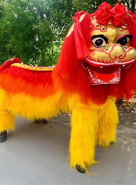 舞狮全套舞狮双人舞狮单人舞狮笑脸狮舞狮表演道具正宗北京笑脸狮