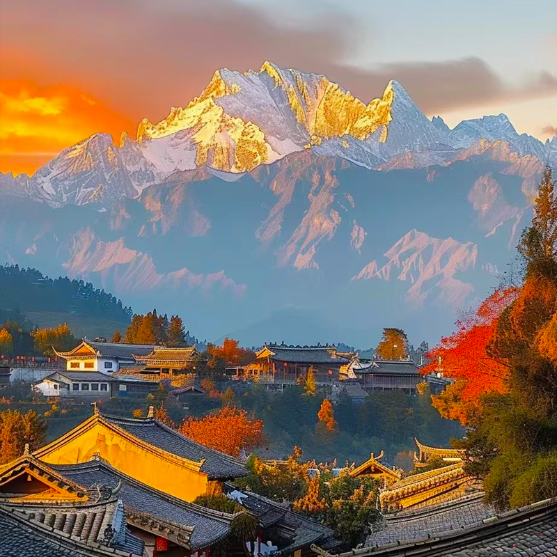 云南旅游昆明大理丽江6天5晚跟团游石林圣托里尼玉龙雪山
