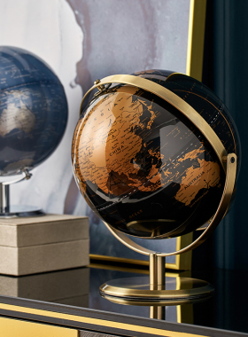 轻奢地球仪摆件创意办r公室书房桌面客厅玄关酒柜家居软装饰品