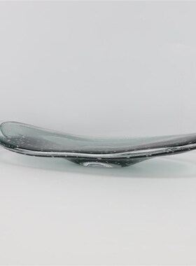 北欧创意琉璃盘摆件样板房售楼B部卧室客厅餐厅书房桌面家居饰品