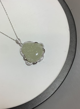 实拍新中式风项链天然和田玉真品热销配饰毛衣链佛项链