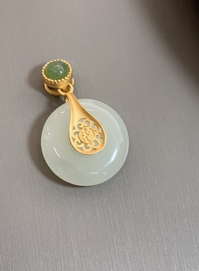 实拍S925纯银天然和田玉项链女优雅高级感小众锁骨链国风