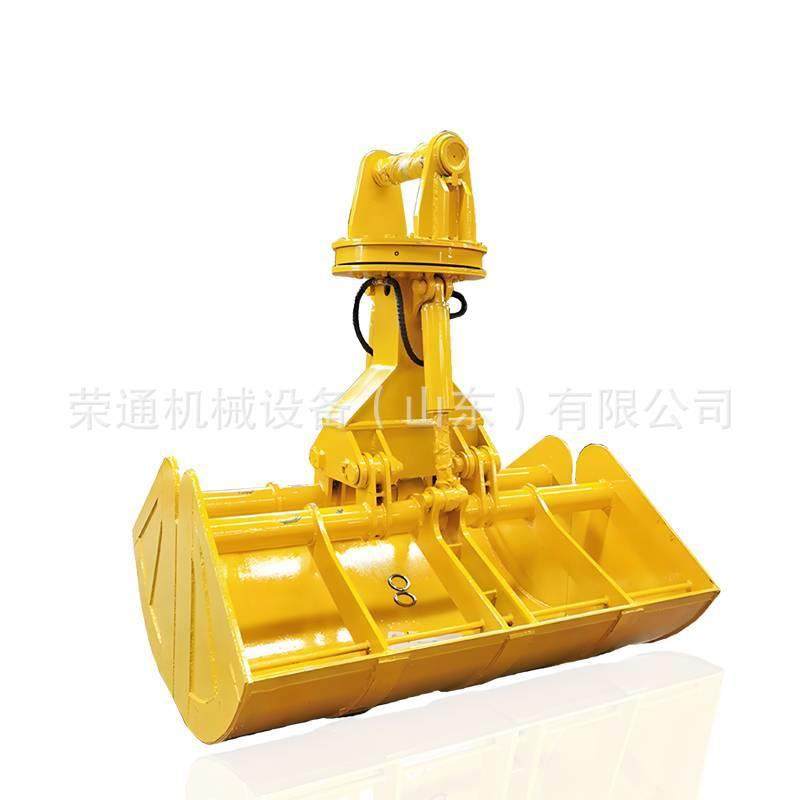 挖掘机旋转贝壳斗1.5方液压回转式贝壳抓河道清理液压双开抓沙斗,淘宝优惠券,粉丝福利购,淘宝优惠卷