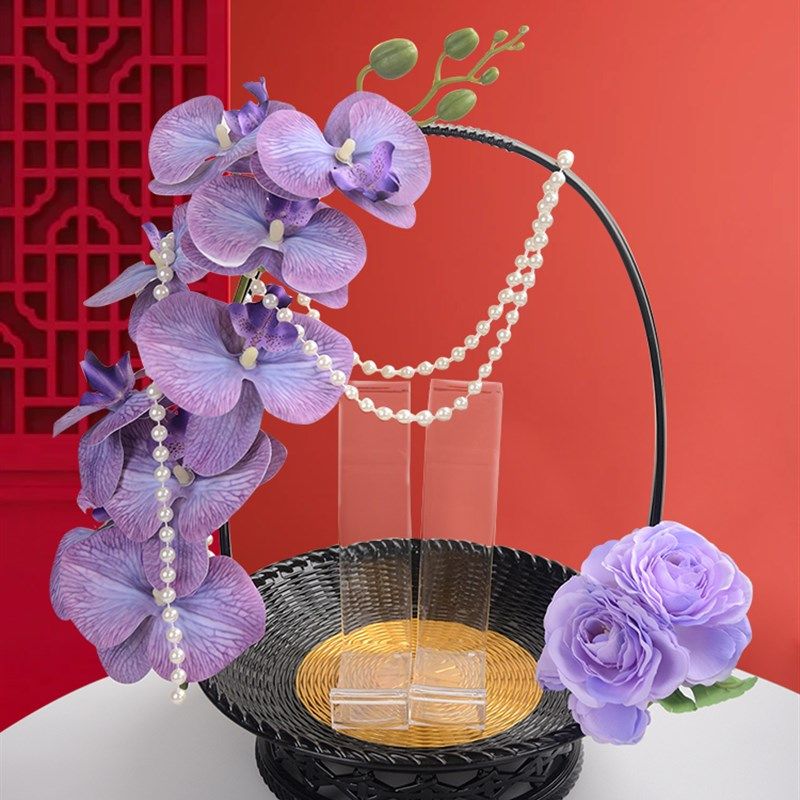 极速中式婚鞋盒成品展示架t果篮放婚鞋盒diy材料包接亲游戏婚礼用,淘宝优惠券,粉丝福利购,淘宝优惠卷