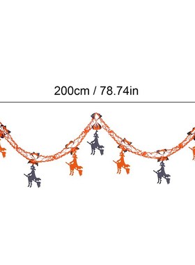 极速Halloween Paper Pull FloweAr Halloween Decoration Banner