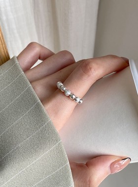 极速Unique Rotate Beadss Decompression Ring For Women Men Op