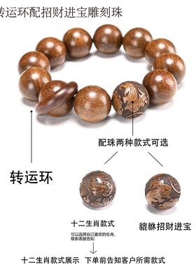 极速正宗金丝檀木手串类似金丝楠木C乌木阴沉木20男女款佛珠手链