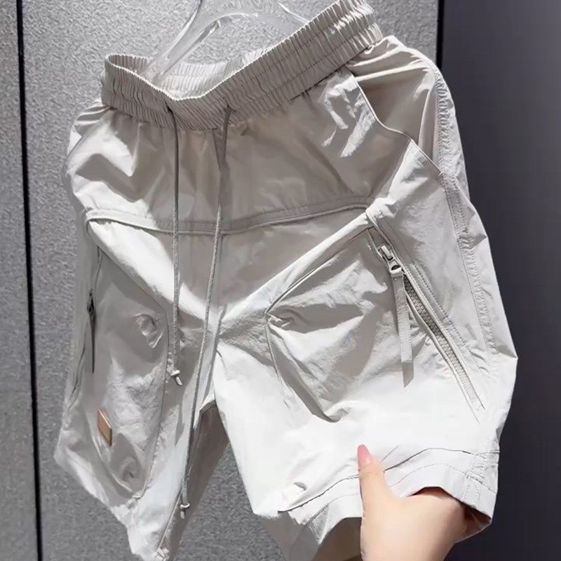 男士2025夏季短裤韩范痞帅男装工装五分裤衩子宽U松直筒中裤外穿,淘宝优惠券,粉丝福利购,淘宝优惠卷