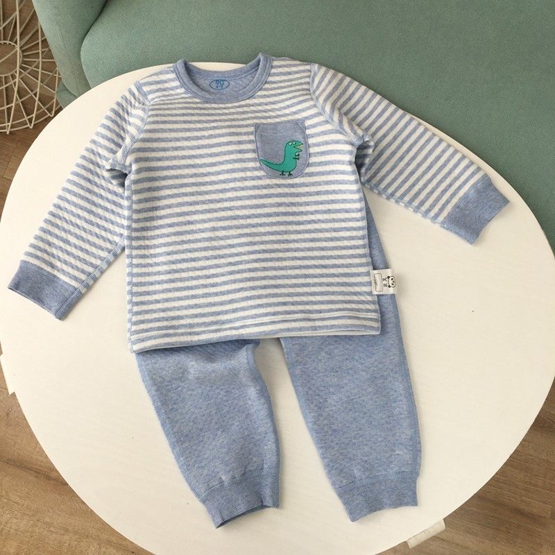 90-140柔软无骨小童空气层保暖套装家居L服儿童睡衣睡裤男女宝打,淘宝优惠券,粉丝福利购,淘宝优惠卷