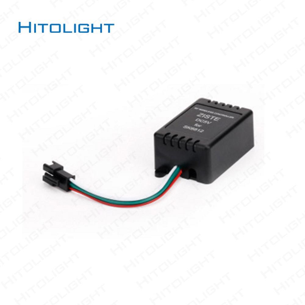 喜来灯RF无线遥控声控WS2811/2812B幻彩灯带 led音乐控制器SP106E - 图2