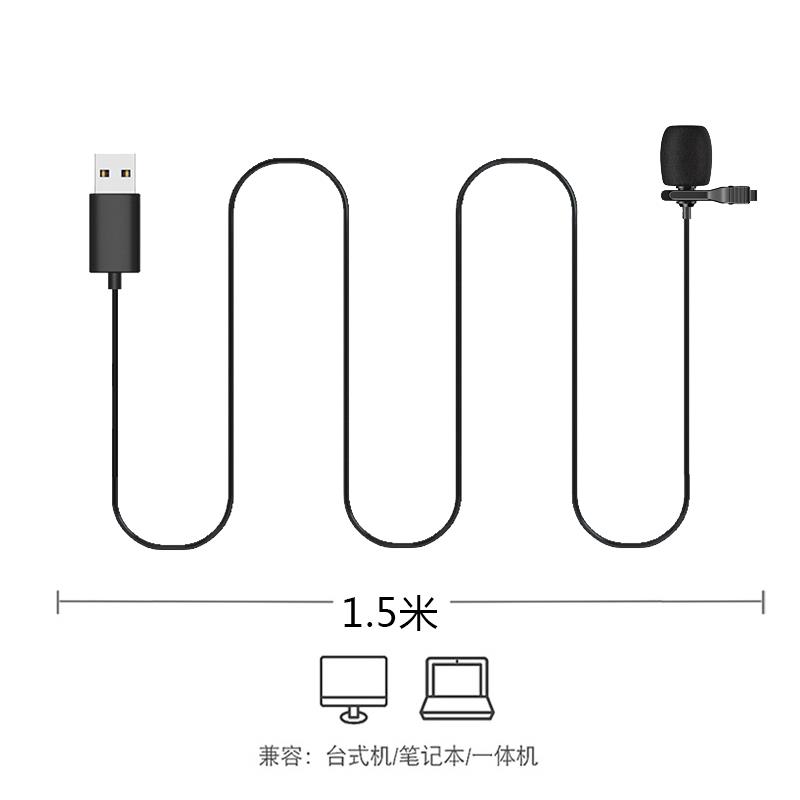 考研覆试麦克风线 线上面试收音麦台式电脑mac笔记本网课usb领夹 - 图3