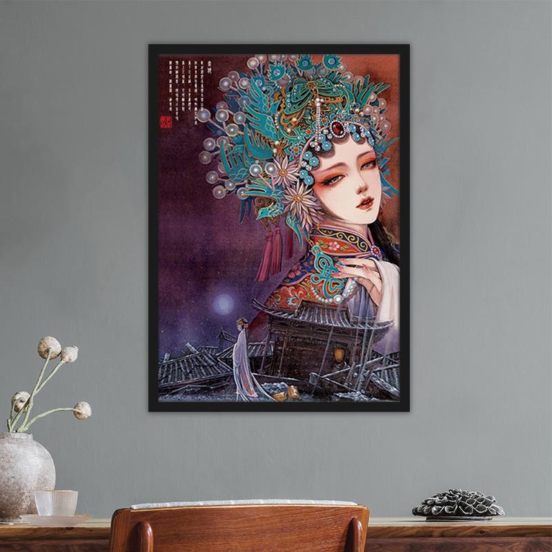 实木拼图专用相框1000片galison冬灯定制装裱挂墙50*75国潮70*50 - 图1
