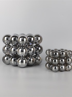 简约烟灰方e块堆积摆件书房客厅卧室样板房售楼部办公区装饰品