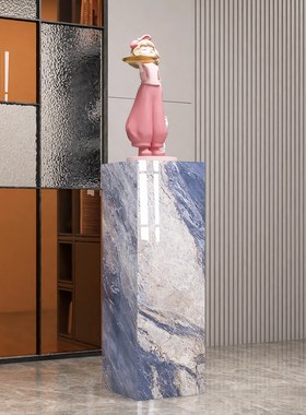 轻奢新中式花架客厅摆放装饰品电视柜背景Q墙玄关创意落地摆件