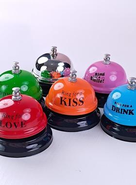 学生礼品 景区创意吧台手按铃铛餐铃金属工艺品 抢答器叫人铃